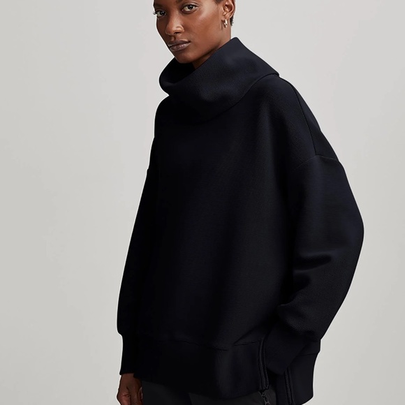 Varley Women's Black Milton Cowl-Neck Pullover Sweatshirt Sweater Size Small - Picture 13 of 13